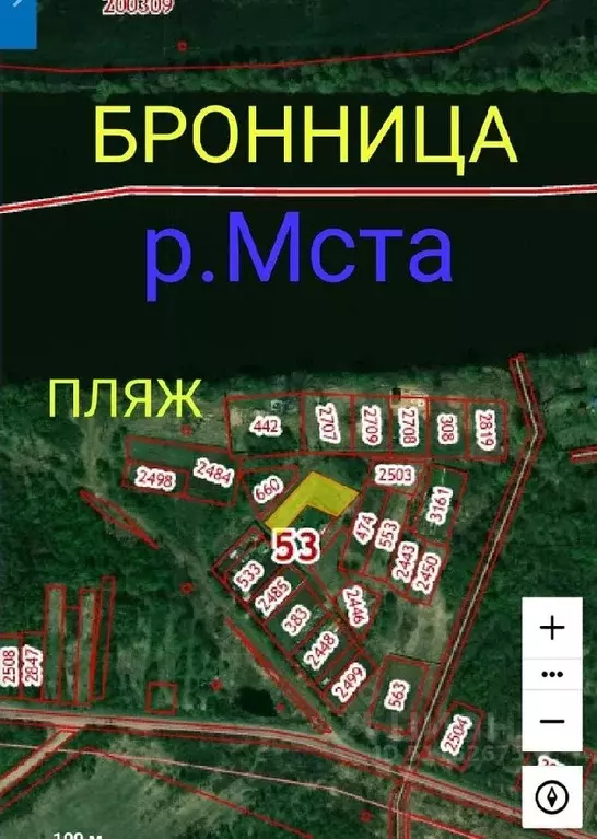 Участок в Новгородская область, Новгородский район, Бронницкое с/пос, ... - Фото 0