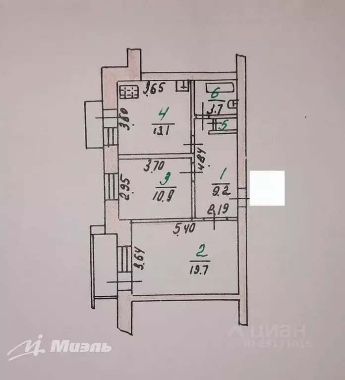 2-к кв. Орловская область, Орел ул. 1-я Курская, 54 (59.9 м) - Фото 1