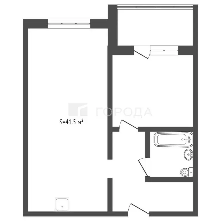 1-комнатная квартира: Барнаул, улица Солнечная Поляна, 94к5 (41.5 м) - Фото 0