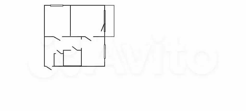 2-к. квартира, 44 м, 4/4 эт. - Фото 0