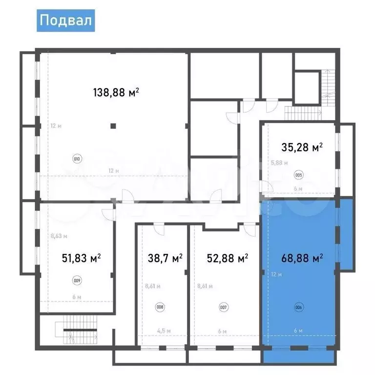 Продам помещение свободного назначения, 51.9 м - Фото 0