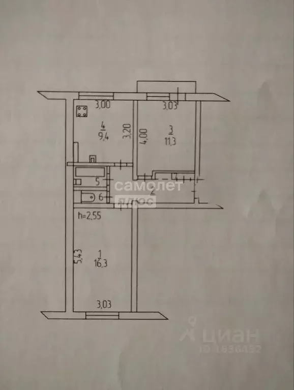 2-к кв. Ивановская область, Шуя Афанасьева мкр, 13 (47.5 м) - Фото 2