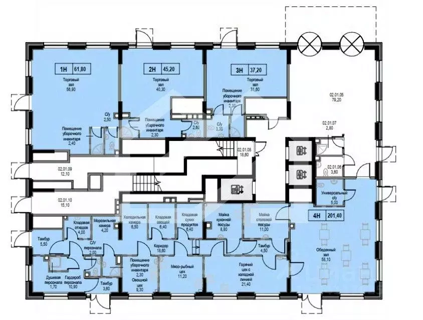 Помещение свободного назначения в Москва Афи Парк Воронцовский жилой ... - Фото 2