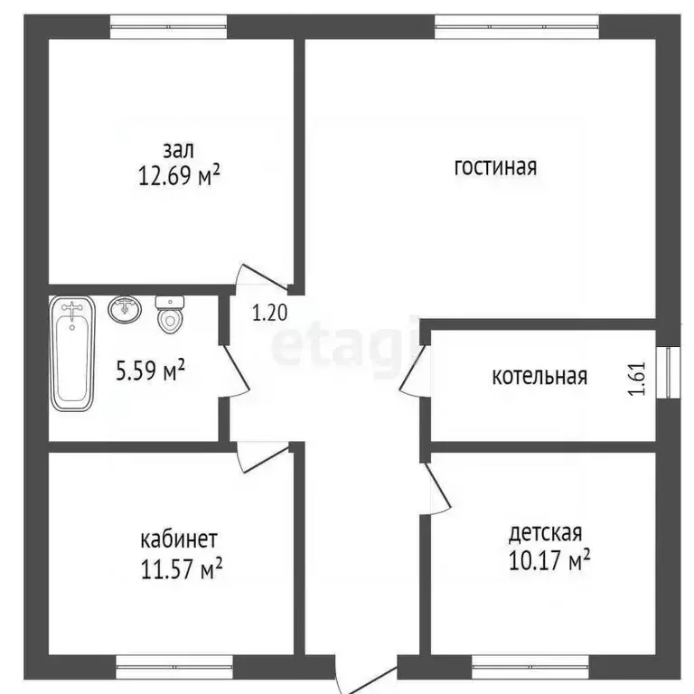 Дом в Ростовская область, Аксайский район, Большелогское с/пос, пос. ... - Фото 2