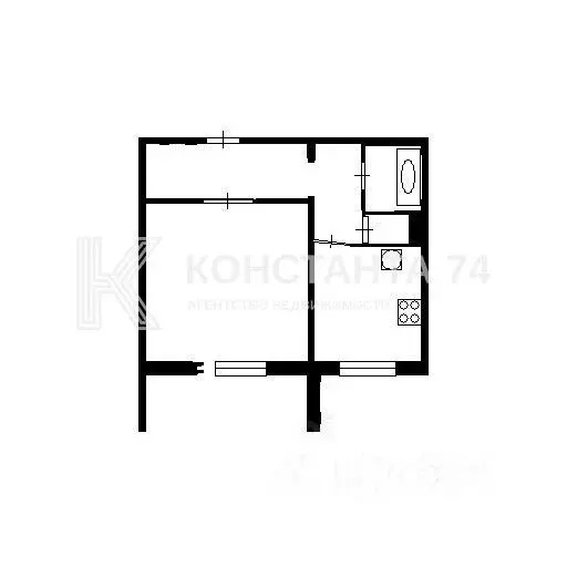 1-к кв. Челябинская область, Челябинск ул. Академика Королева, 26 ... - Фото 1