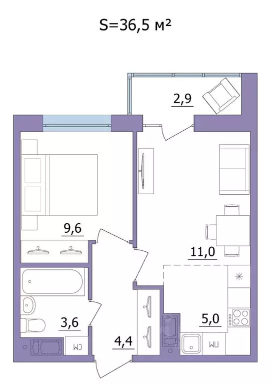 2-к кв. Карелия, Петрозаводск Перевалка-2 мкр,  (36.5 м) - Фото 1