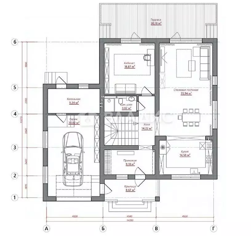 Дом в Воронежская область, с. Новая Усмань ул. Краснознаменная, 65/1 ... - Фото 2