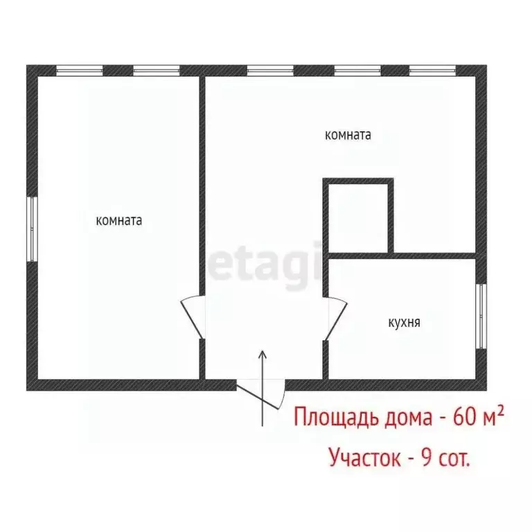 Дом в Свердловская область, Нижние Серги ул. Барабанова, 88 (60 м) - Фото 2