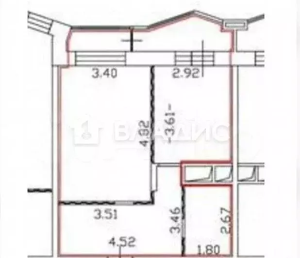1-к кв. Московская область, Одинцово ул. Гвардейская, 15 (41.2 м) - Фото 2