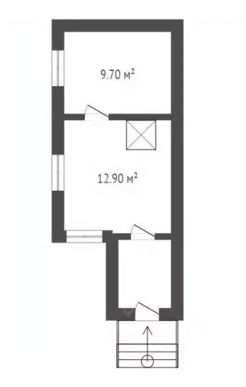 1-к кв. Воронежская область, Борисоглебск ул. Свободы, 267 (22.6 м) - Фото 1