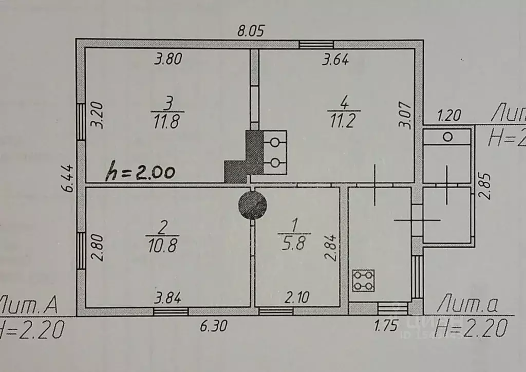 Дом в Псковская область, Псков ул. Софьи Перовской, 10 (51 м) - Фото 2
