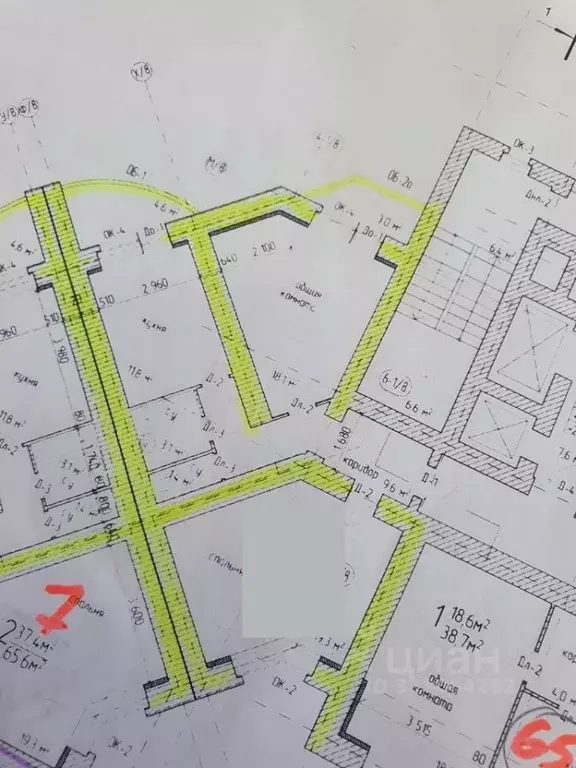 2-к кв. Тамбовская область, Тамбов ул. Чичерина, 7/1к1 (70.4 м) - Фото 1