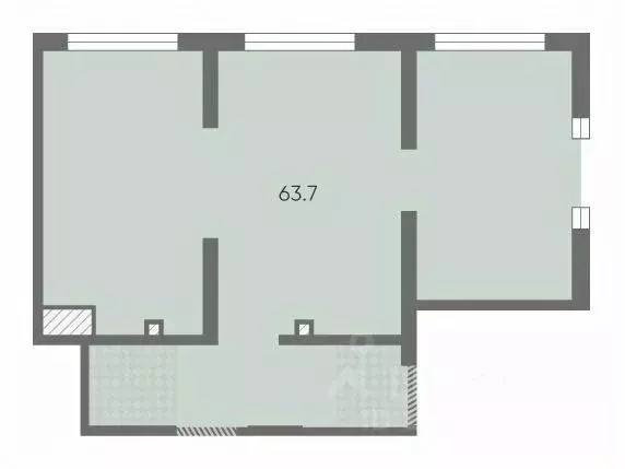 Помещение свободного назначения в Санкт-Петербург Октябрьская ... - Фото 1