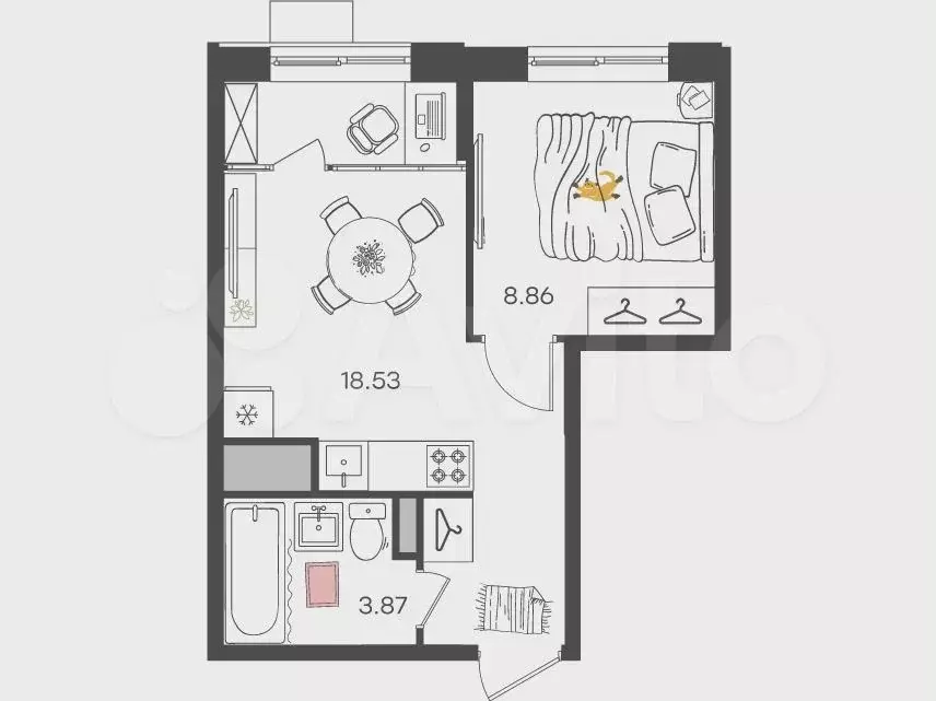 Аукцион: 2-к. квартира, 31,3 м, 16/25 эт. - Фото 0