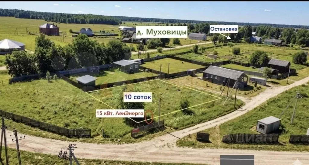 Участок в Ленинградская область, Ломоносовский район, Лопухинское ... - Фото 1