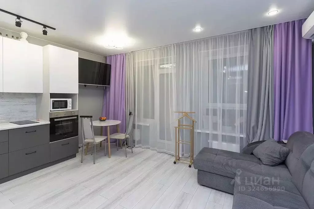 Студия Тюменская область, Тюмень Малая Боровская ул., 3 (28.3 м) - Фото 1