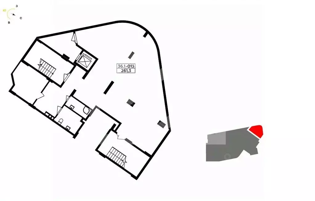 Торговая площадь в Москва № 167 кв-л,  (262 м) - Фото 2