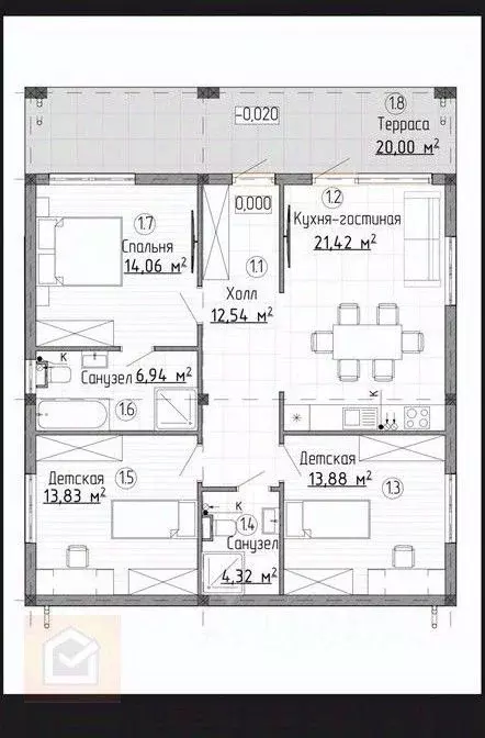 Дом в Севастополь Мрия садоводческое товарищество, 34 (120 м) - Фото 2