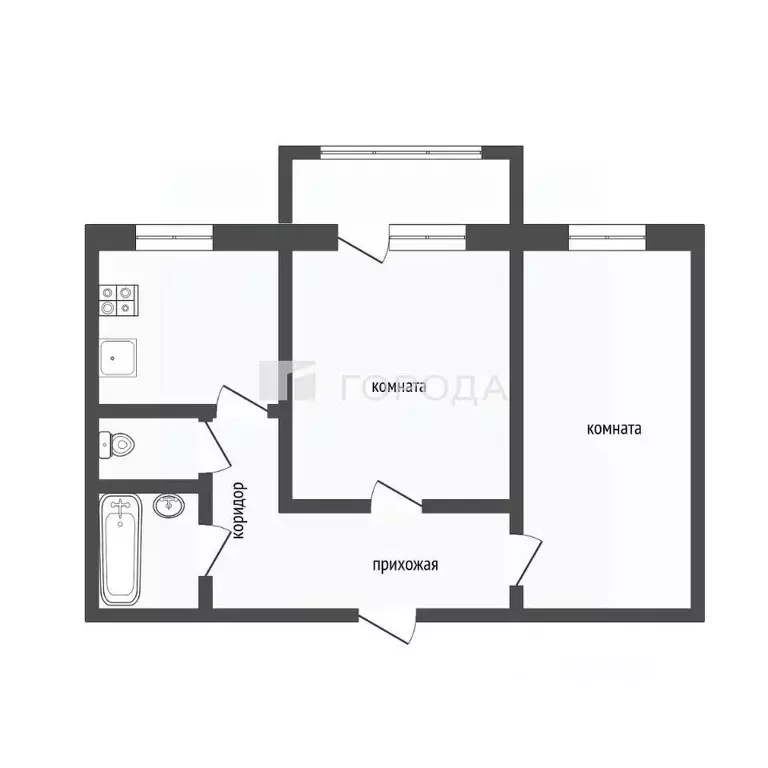 2-к кв. Алтайский край, Барнаул тракт Змеиногорский, 120/12 (53.8 м) - Фото 1