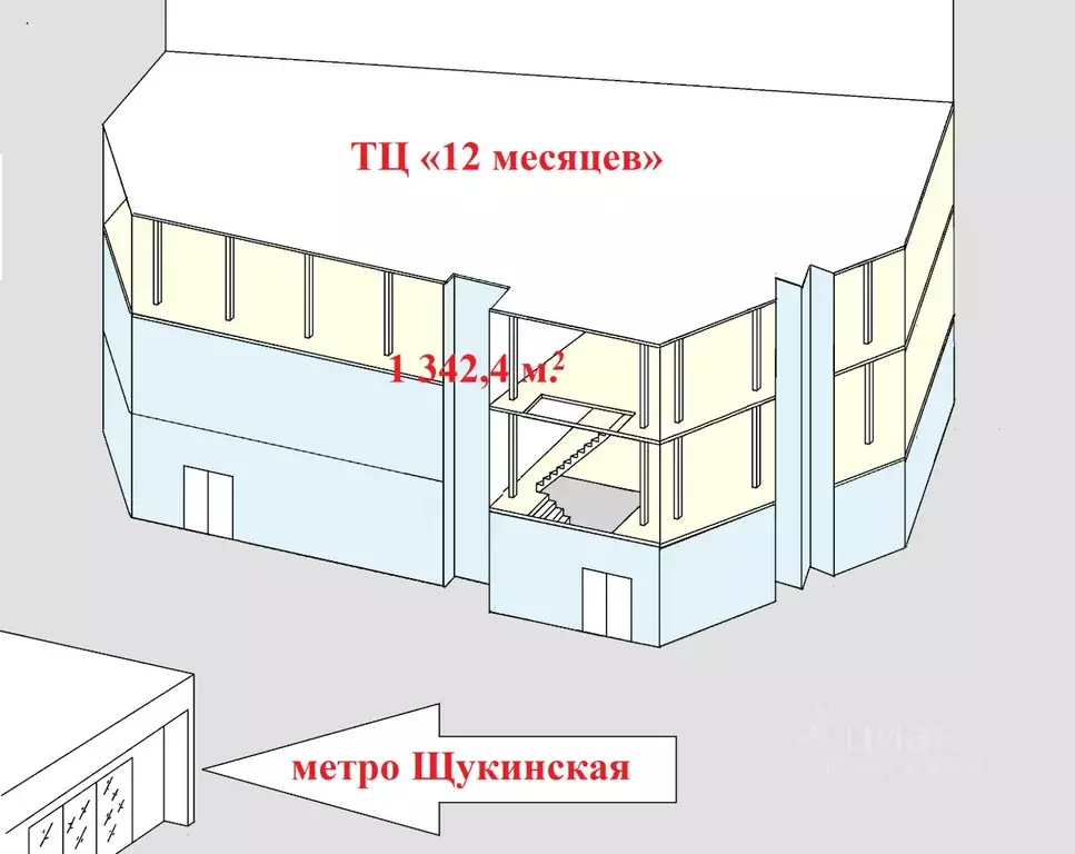 Помещение свободного назначения в Москва ул. Маршала Василевского, 17 ... - Фото 1