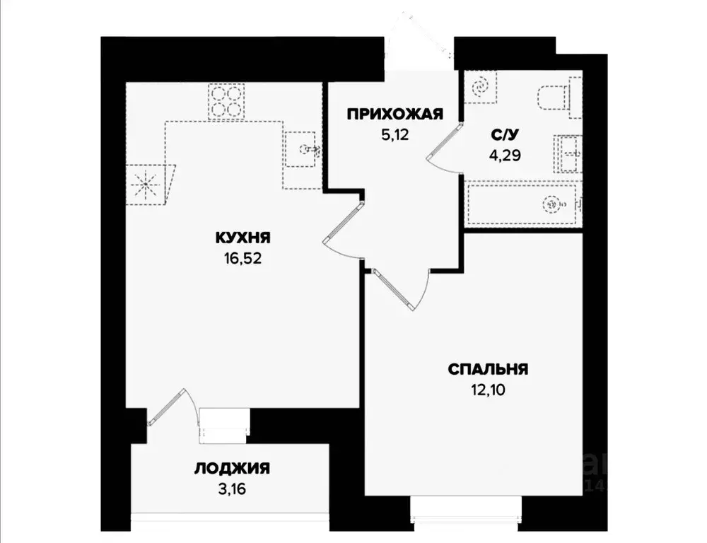 1-к кв. Мордовия, Саранск ул. Тани Бибиной, 17 (39.0 м) - Фото 0