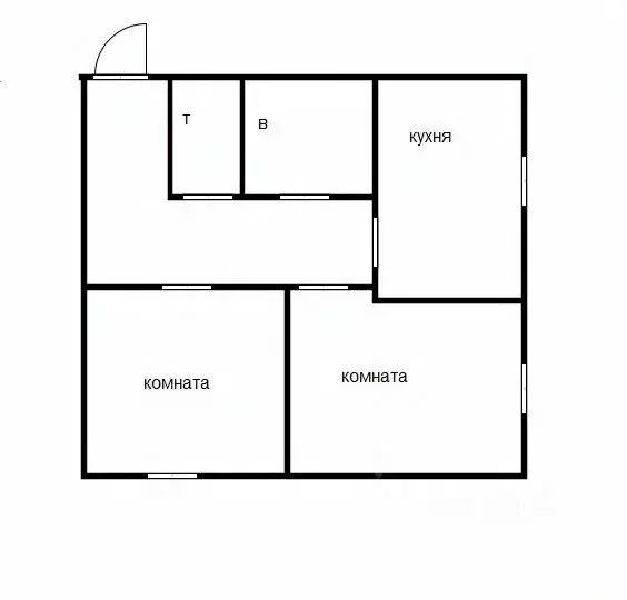 2-к кв. Приморский край, Уссурийский городской округ, с. Корсаковка ... - Фото 2