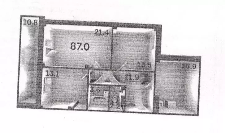 3-к кв. Псковская область, Псковский район, Завеличенская волость, д. ... - Фото 1