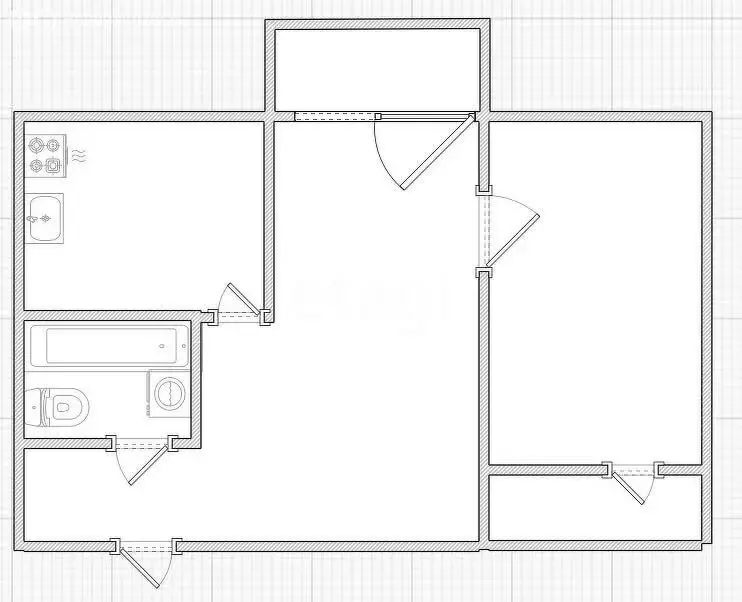 2-комнатная квартира: Волгореченск, улица имени 50-летия Ленинского ... - Фото 1