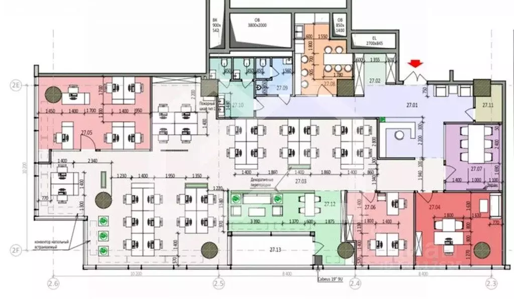 Помещение свободного назначения в Москва Шмитовский проезд, 37с2 (340 ... - Фото 2