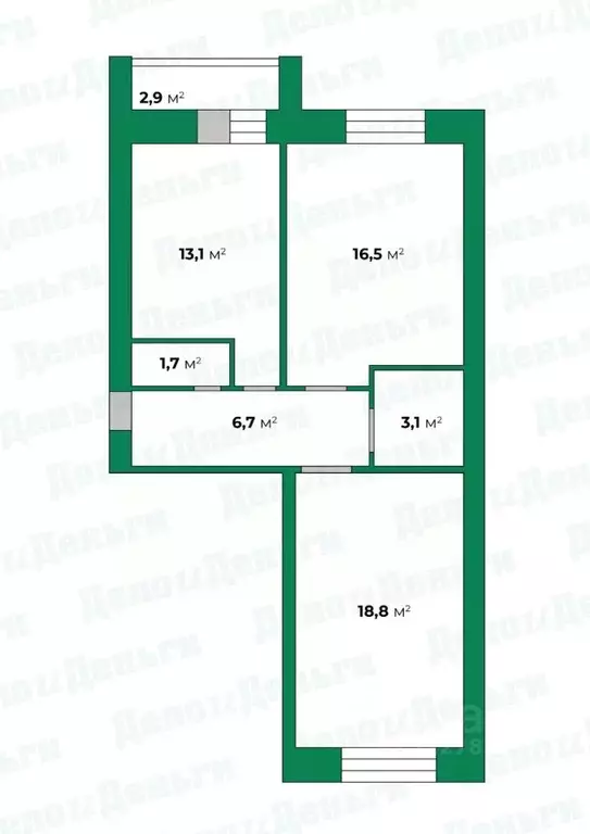 2-к кв. Кировская область, Киров ул. Мира, 31а (60.2 м) - Фото 1