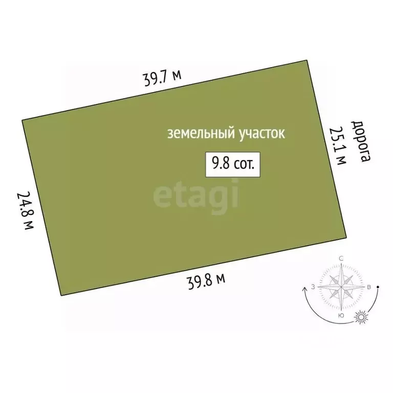 Участок в Тюменская область, Тюменский муниципальный округ, Исток СНТ  ... - Фото 2