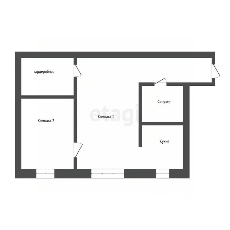 2-к кв. Иркутская область, Иркутск Байкальская ул., 133 (42.8 м) - Фото 2