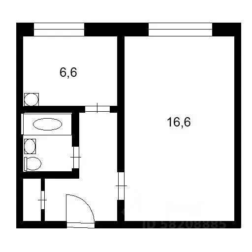 1-к кв. Удмуртия, Ижевск Нижняя ул., 16 (30.0 м) - Фото 2