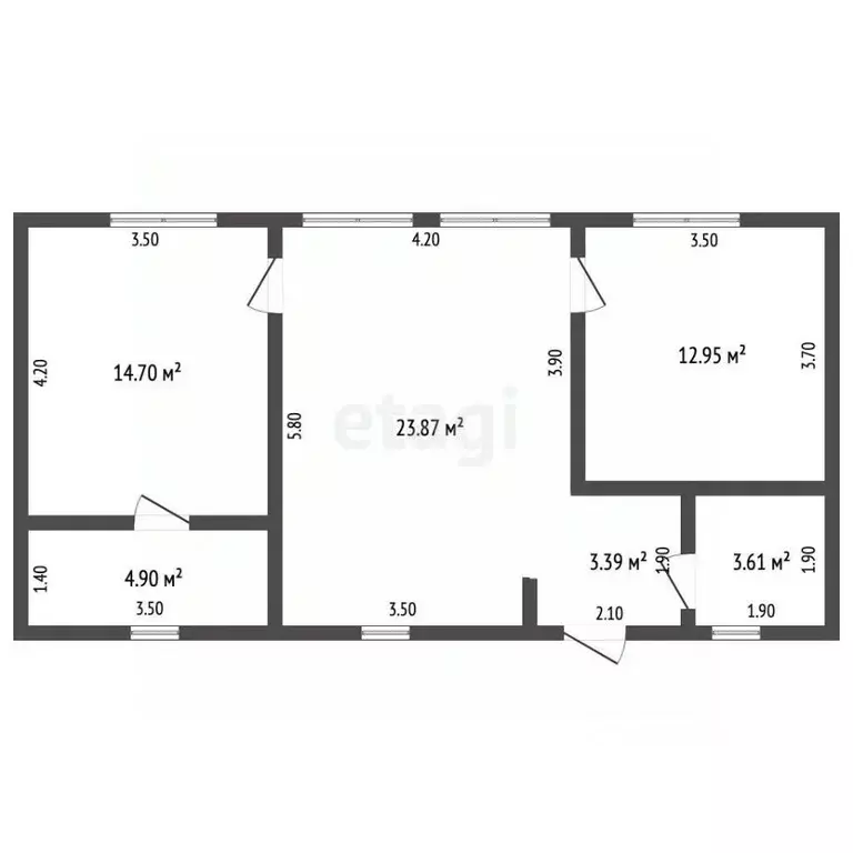 Дом в Севастополь с. Осипенко, ул. Красноярская, 23 (65 м) - Фото 2