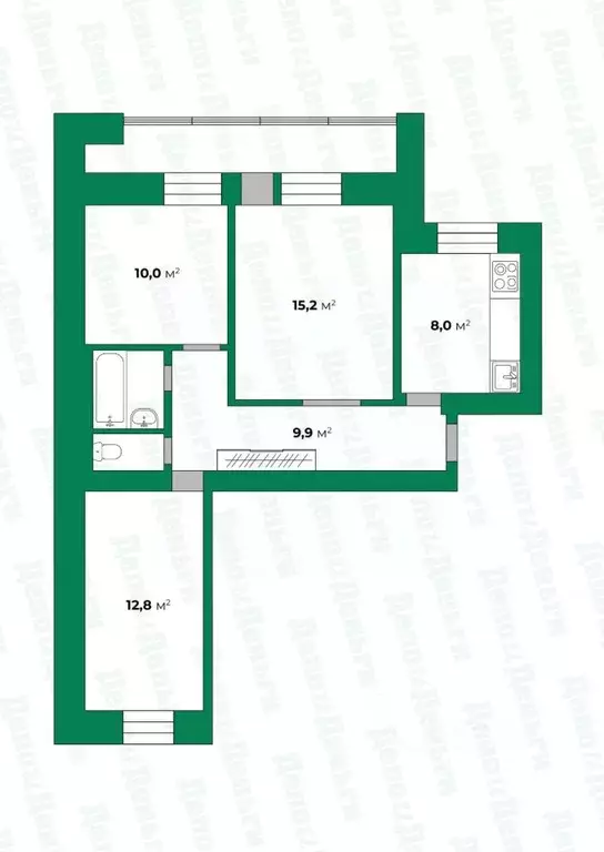 3-к кв. Кировская область, Киров ул. Горького, 27 (60.6 м) - Фото 0