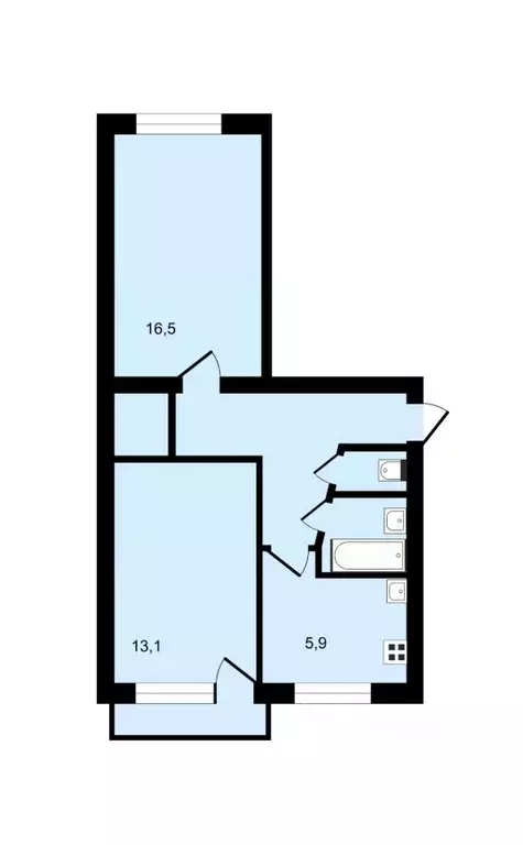 2-к кв. Владимирская область, Собинка ул. Гоголя, 3 (46.5 м) - Фото 1