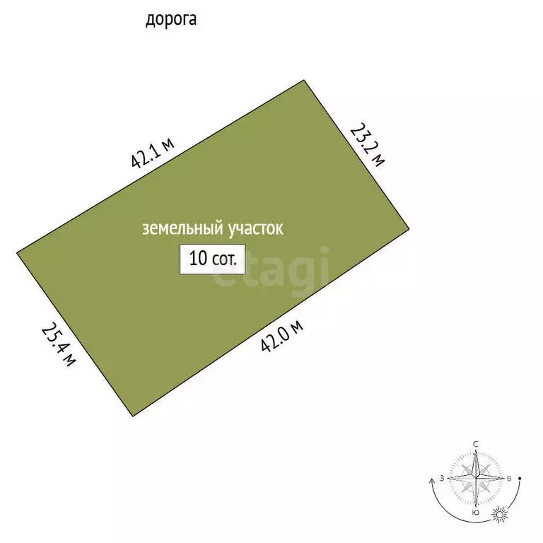 Участок в Миасс, СНТ Дачный (10 м) - Фото 1