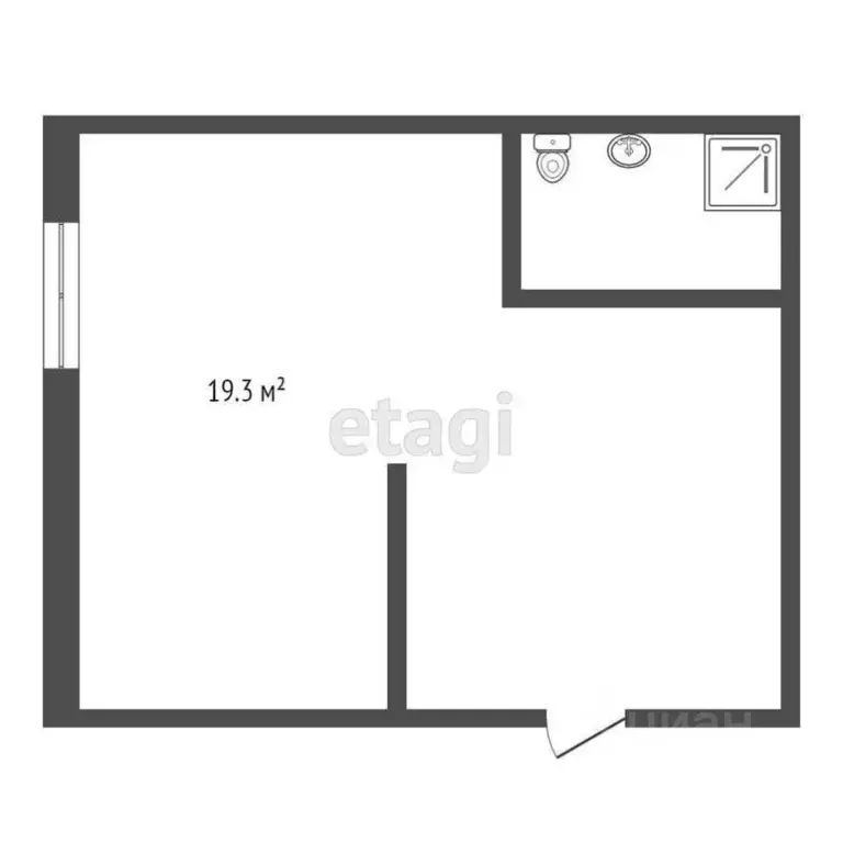 Студия Краснодарский край, Анапа Терская ул., 40 (19.3 м) - Фото 2