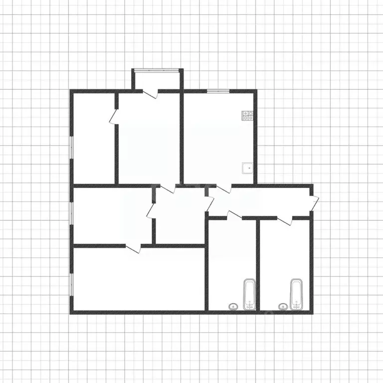 2-к кв. Белгородская область, Белгород ул. 5 Августа, 34 (30.0 м) - Фото 2