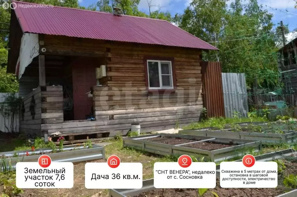 Дом в Хабаровский район, СНТ Венера (36 м) - Фото 1