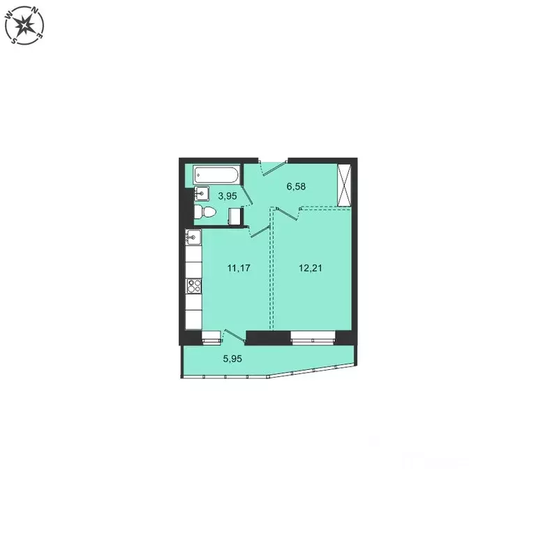 1-к кв. Иркутская область, Иркутский муниципальный округ, с. Мамоны ... - Фото 1