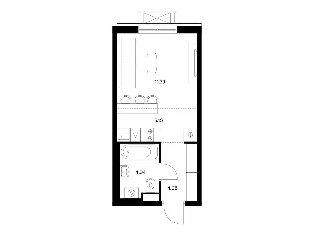 Квартира-студия: Улан-Удэ, Советская улица, 6/2 (25.03 м) - Фото 1