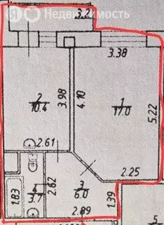 1-комнатная квартира: Кудрово, Областная улица, 1 (38.7 м) - Фото 2