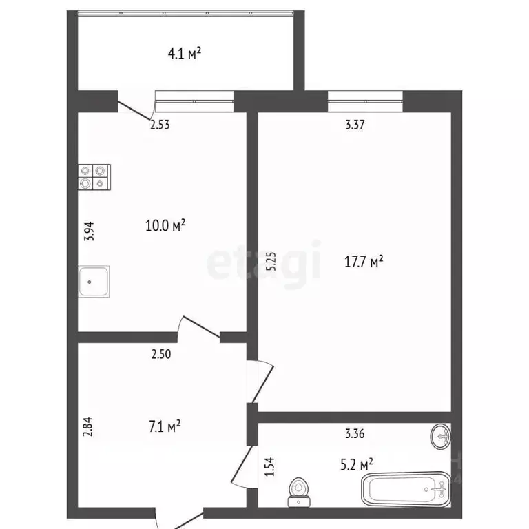 1-к кв. Тюменская область, Тюмень Широтная ул., 158к1 (40.0 м) - Фото 2