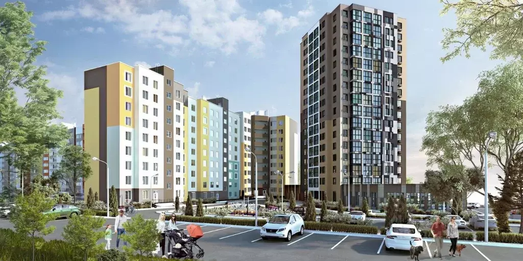 1-к кв. Крым, Симферополь Город Мира жилой комплекс (40.89 м) - Фото 1