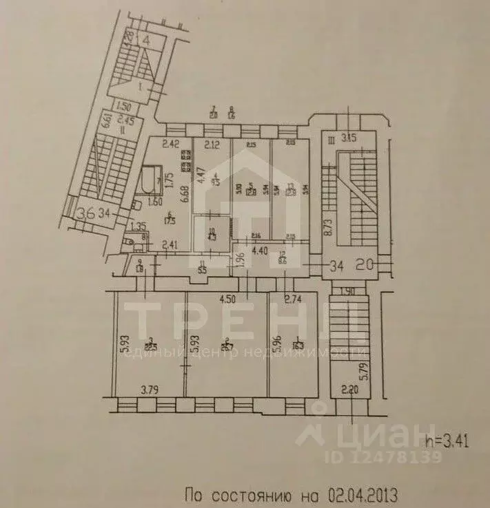 6-к кв. Санкт-Петербург наб. Обводного Канала, 66 (142.6 м) - Фото 1