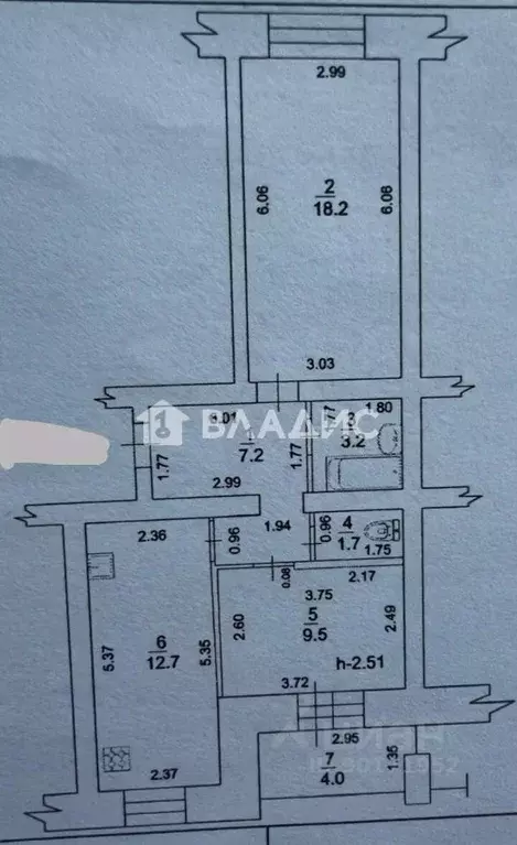 2-к кв. Башкортостан, Стерлитамак ул. Строителей, 10 (53.0 м) - Фото 2