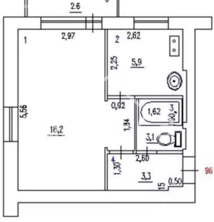 1-комнатная квартира: Самара, улица Красных Коммунаров, 34 (30 м) - Фото 2