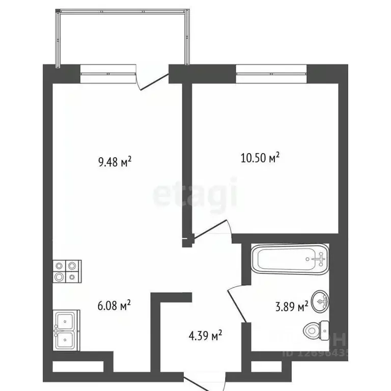 1-к кв. Московская область, Химки городской округ, д. Юрлово к1/1 ... - Фото 2