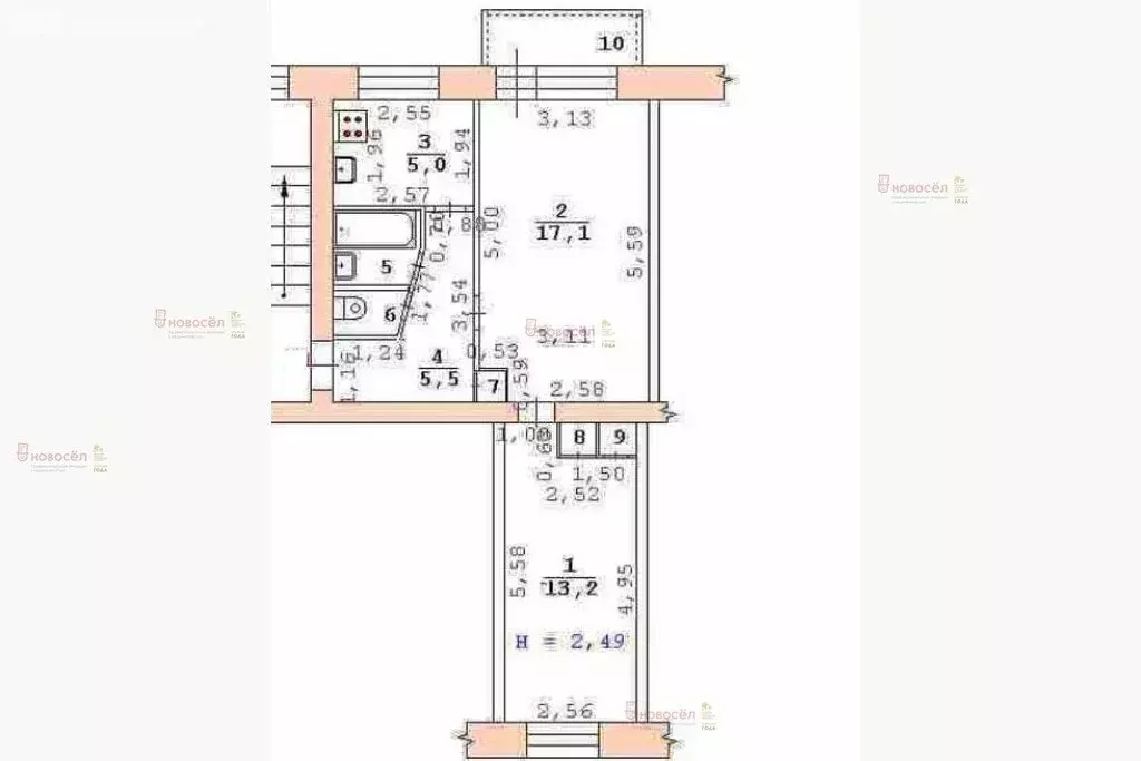 2-комнатная квартира: Екатеринбург, Селькоровская улица, 102к2 (46 м) - Фото 0